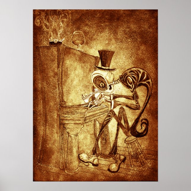 RB des Klavierspielers Poster (Vorne)