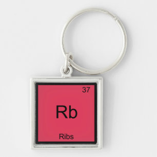 Rb - Rippen Chemie Element Symbol Lustig Schlüsselanhänger