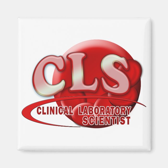 RBC CLS KLINISCHES LABORWISSENSCHAFTLICHES SWOOSH- MAGNET (Vorne)
