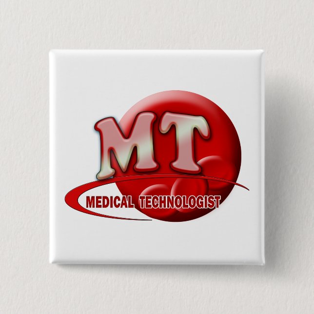 RBC MT LABORATORY SWOOSH LOGO - MEDIZINTECHNIK BUTTON (Vorderseite)