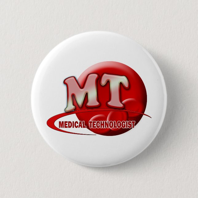 RBC MT LABORATORY SWOOSH LOGO - MEDIZINTECHNIK BUTTON (Vorderseite)
