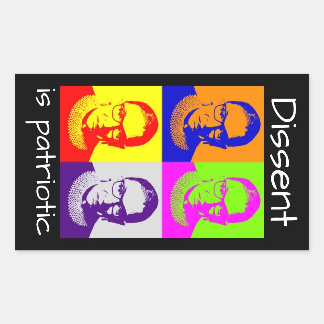 RBG-Aufkleber Rechteckiger Aufkleber (Vorderseite)