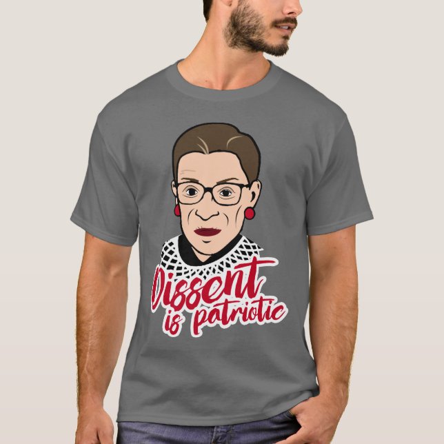 RBG: Dissent ist patriotisch T-Shirt (Vorderseite)