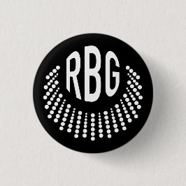 RBG Dissent Necklace | Button | Schwarz