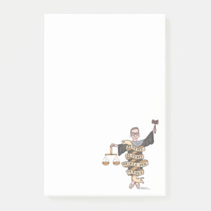 RBG "Gerechtigkeit, Gerechtigkeit soll Sie verfolg Post-it Klebezettel