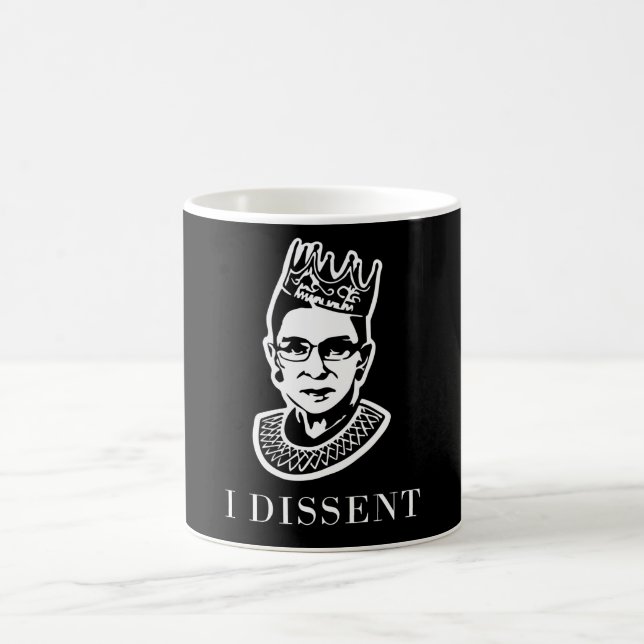RBG "I Dissent" - Tribut an den Obersten Gerichtsh Kaffeetasse (Mittel)