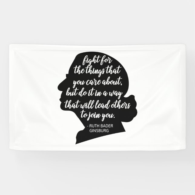 RBG Quotes, Ginsburg Zitat, Ruth Bader Ginsburg Banner (Horizontal)