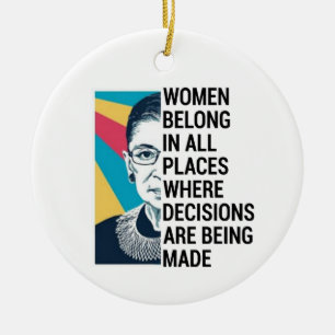 Rbg Quotes, Ruth Bader Ginsburg Zitat Keramik Ornament