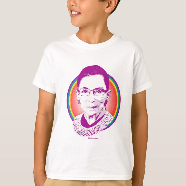 RBG Rainbow Justice Lila T-Shirt (Vorderseite)