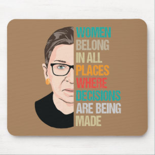 RBG, RBG-Angebot, Frauen gehören an allen Mousepad