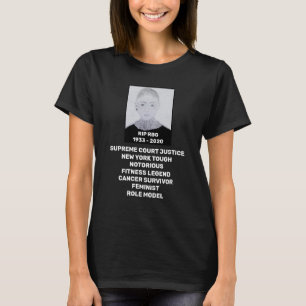 RBG RIP Ruth Bader Ginsburg Tribut an Schwarz T-Shirt