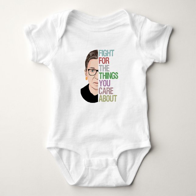 RBG Ruth Bader Ginsburg Baby Strampler (Vorderseite)