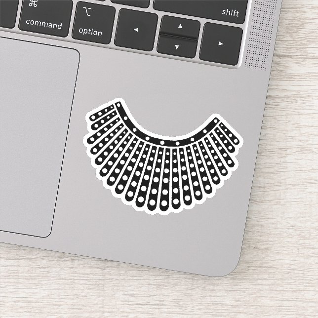 RBG, Ruth Bader Ginsburg, RBG Collar Aufkleber (Detail)