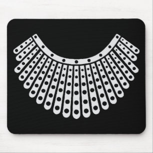 RBG, Ruth Bader Ginsburg, RBG-Kragen Mousepad