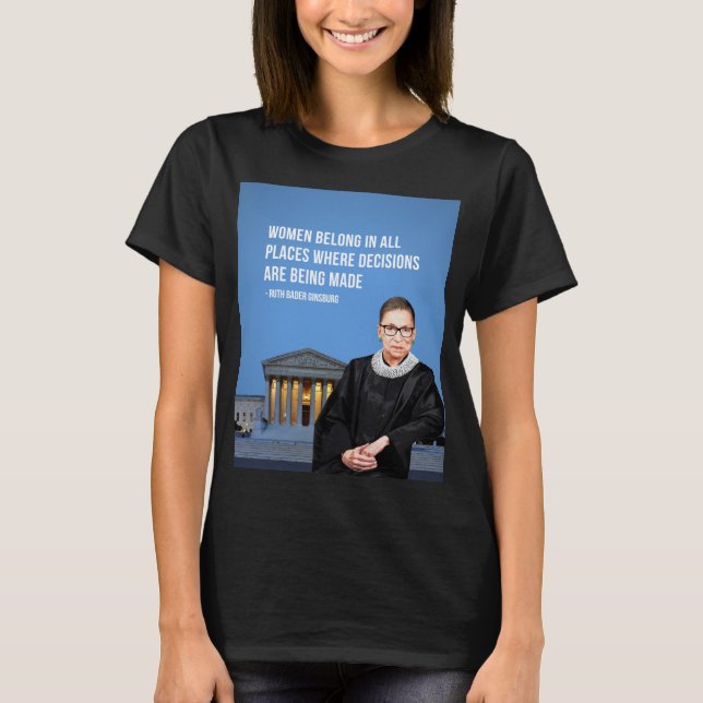 RBG Ruth Bader Ginsburg T-Shirt (Vorderseite)