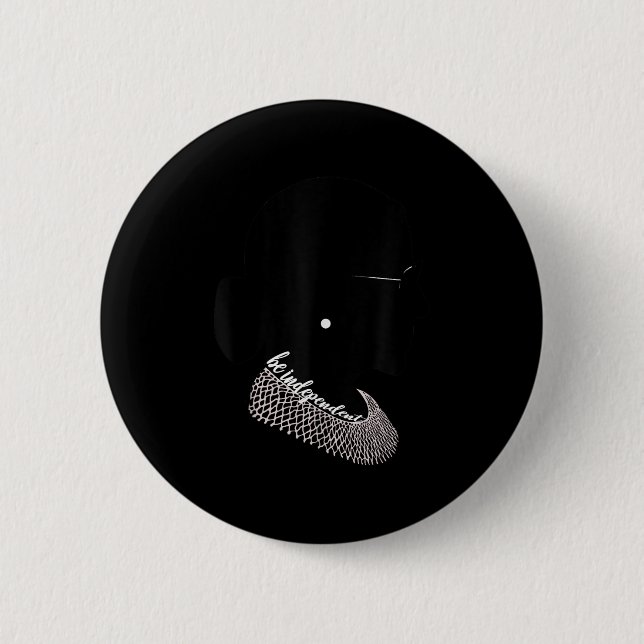 Rbg Ruth Bader Ginsburg - Unabhängiger Feminist Button (Vorderseite)