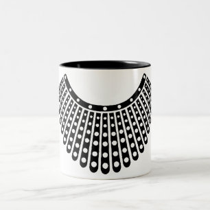 RBG Ruth Bader Ginsburg Verleger Collar Zweifarbige Tasse
