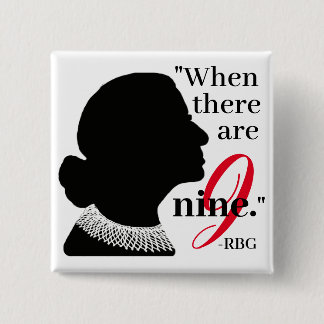 RBG-Silhouette, wenn es neun Anführungsschaltfläch Button