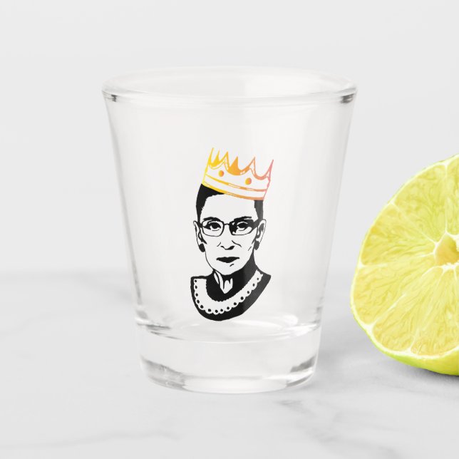 RBG Tasse, Ruth Bader Tasse, Ruth Bader Ginsburg Schnapsglas (Vorderseite)