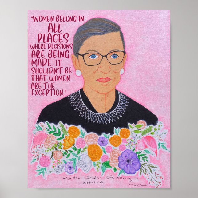 RBG "Women Belong" Poster (Vorne)