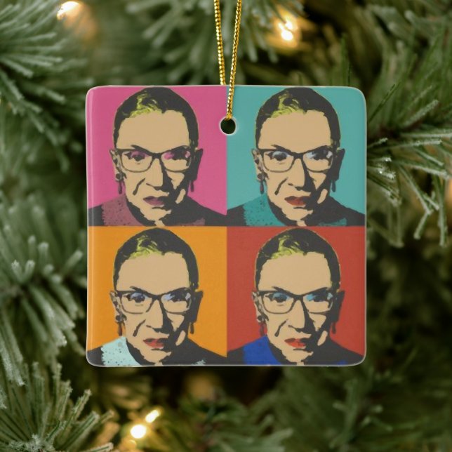 RBG Women's, Notorous RBG, Ruth Bader Ginsburg Keramikornament (Baum)
