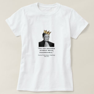 RBG, Zitat, weiß T-Shirt