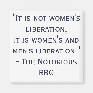 RBG-Zitat zur Befreiung von Frauen Magnet