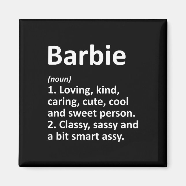 Rbie Definition Personalisiert Name Funny Birthday Magnet (Vorne)