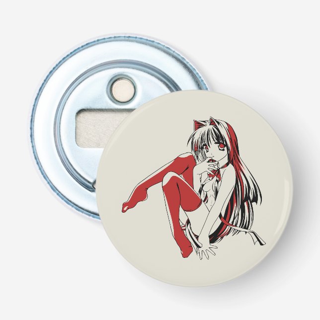 RBP, Neko, der Sexy Anime Cat Girl Furry Flaschenöffner (Vorderseite)