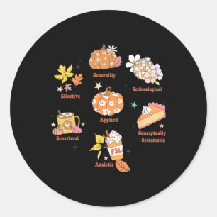 Rbt Aby BCBY PECS 7 Dimensionen der Verhaltensther Runder Aufkleber