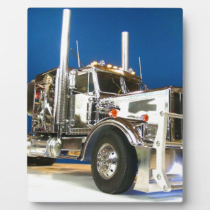 RC ADVENTURES - Chrome Hauler Semi Truck Fotoplatte