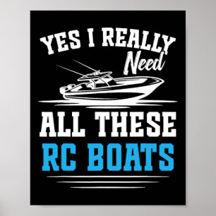 Rc Captain Fernbedienung Boot Kreuzfahrt Benötigen Poster