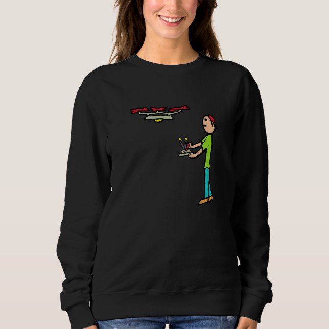 Rc Drone Flying Sweatshirt (Vorderseite)