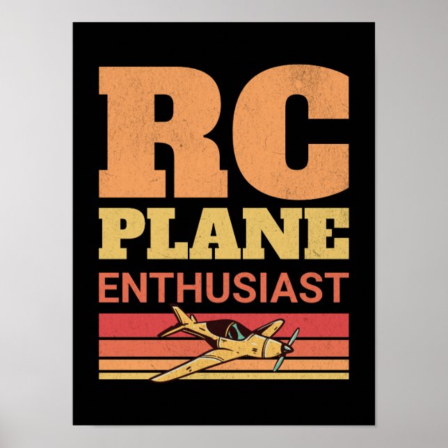 RC Flugzeug Enthusiusiasten Remote-Kontrolle Flugz Poster (Vorne)