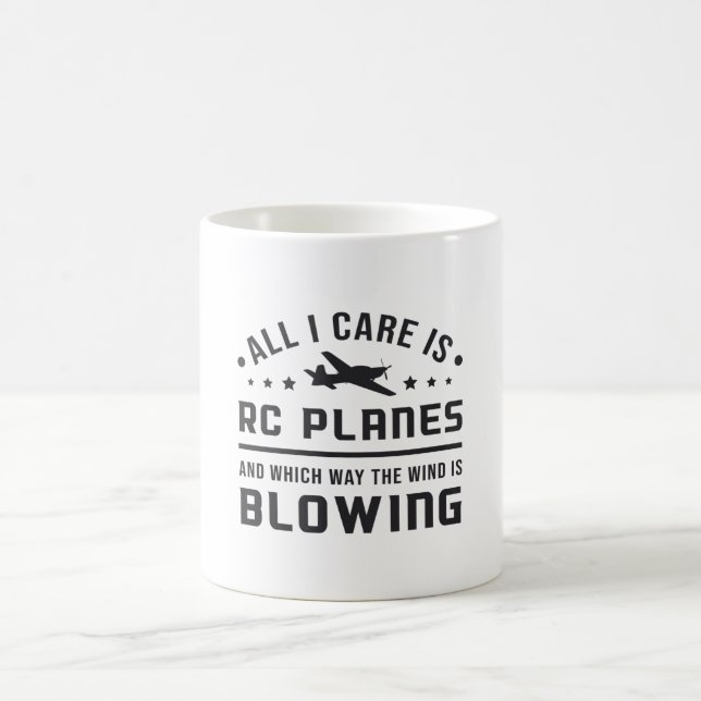 RC-Flugzeug Luftfahrt Pilot Alles, was ich kümmert Kaffeetasse (Mittel)