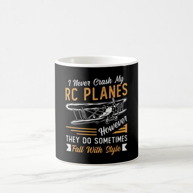 RC Flugzeug Pilot Flugzeug I nie abstürzen meine R Kaffeetasse (Mittel)