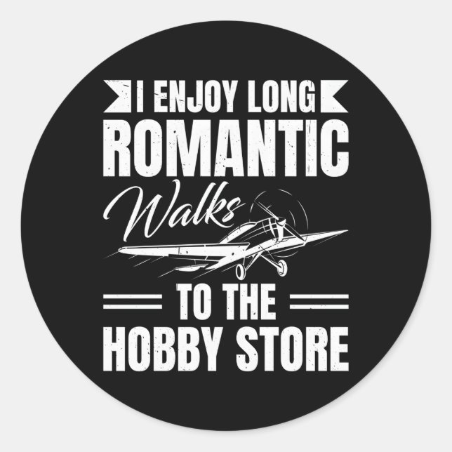 Rc-Flugzeug-Pilot-Jet Rc P für funkgesteuerte Flug Runder Aufkleber (Vorderseite)