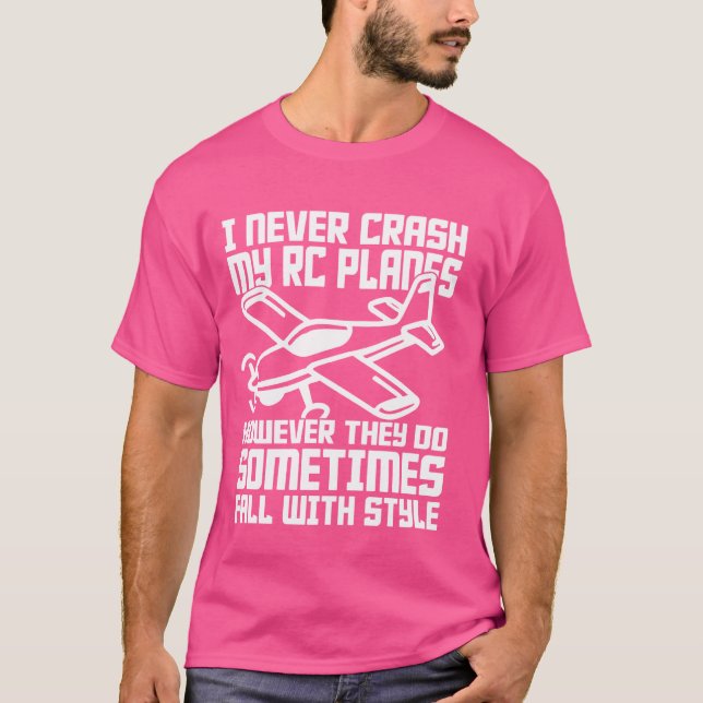 RC Flugzeug Pilot Luftfahrt Remote-Kontrolle Model T-Shirt (Vorderseite)