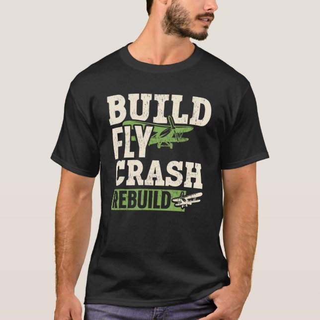 Rc-Flugzeug-Pilot-Rc-Flugzeug zum Erstellen eines  T-Shirt (Vorderseite)