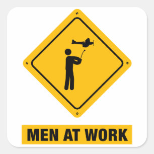 RC Flugzeug Quadratischer Aufkleber