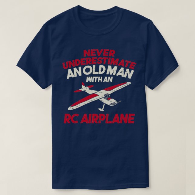 RC Flugzeug Remote Radio Kontrolle Kontrolliertes  T-Shirt (Design vorne)