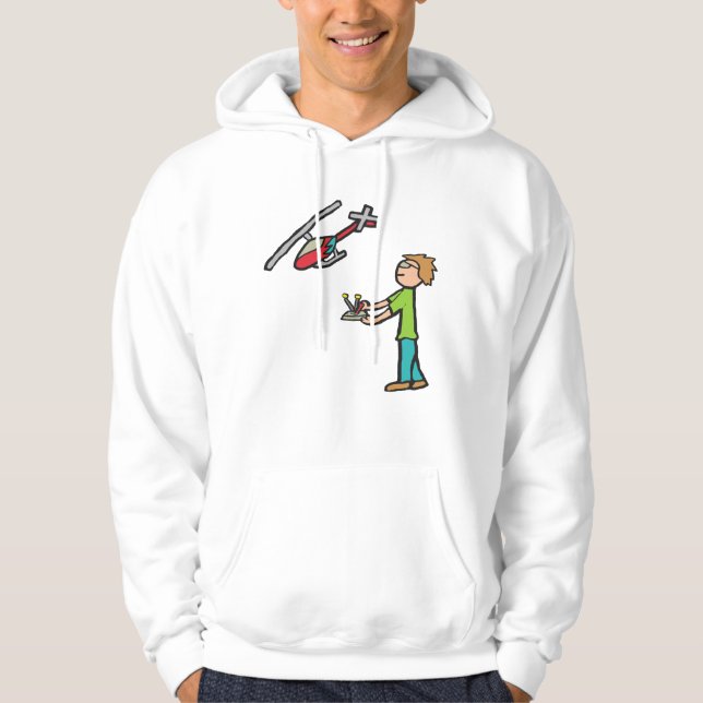 RC-Hubschrauber-Fliegen Hoodie (Vorderseite)