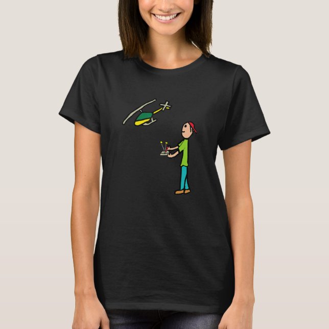 RC Modell Hubschrauber Flug T-Shirt (Vorderseite)