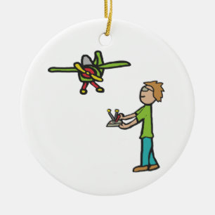 RC Modellflugzeug Flug Keramik Ornament