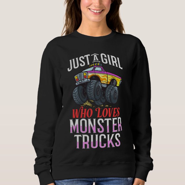 Rc Monster LKW Fernautobahn Kontrolle Sweatshirt (Vorderseite)