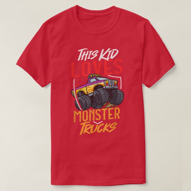 Rc Monster LKW Fernautobahn Kontrolle T-Shirt (Design vorne)