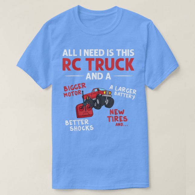 Rc Monster Lkw Remote-Kontrolle T-Shirt (Design vorne)
