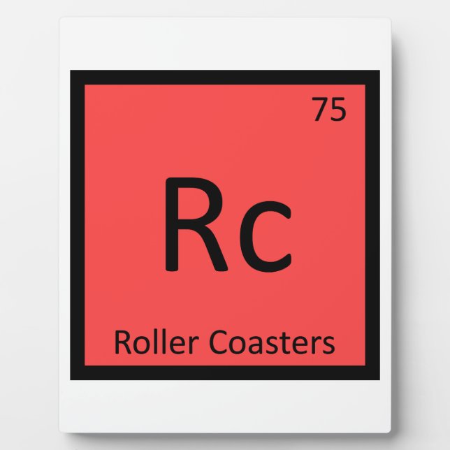 Rc - Roller Untersetzer Chemistry Periodic Table Fotoplatte (Vorderseite)