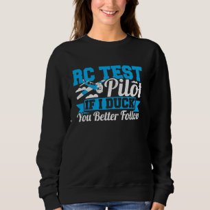 RC-Testpilot Remote-Kontrolle RC-Flugzeug Sweatshirt