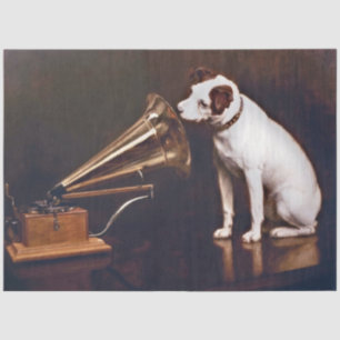 RCA Victor Dog Dekoupage Tissue Paper Seidenpapier